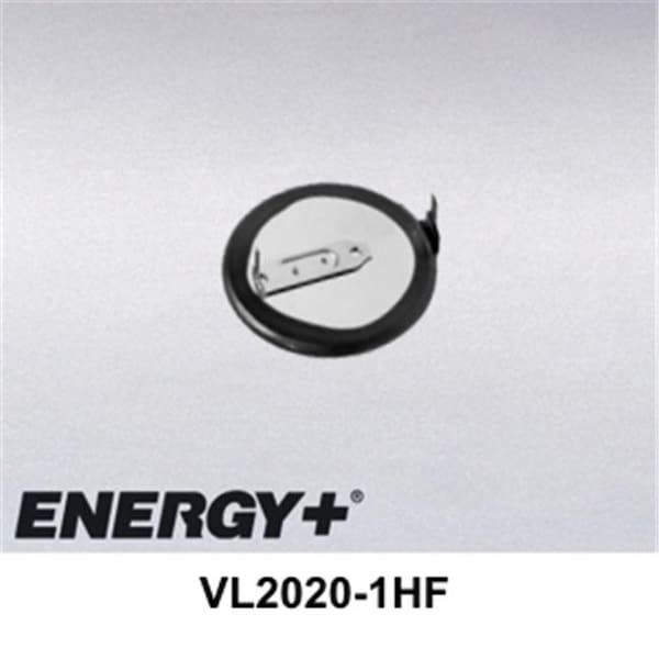 Fedco Batteries FedCo Batteries Compatible with Panasonic VL2020-1HF Rechargeable Lithium Coin Cell For Printed Circuit Mount - 20mAh VL2020-1HF - main